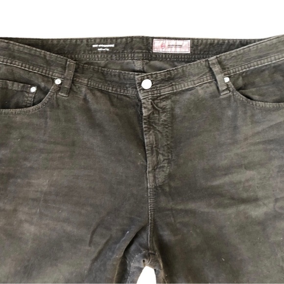 AG Adriano Goldschmied The Graduate Tailored Corduroy Pants 42X31 Dark Brown - Picture 2 of 7